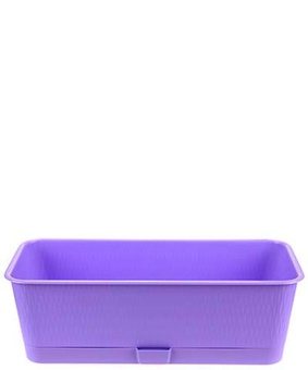 Балконный ящик Прованс, 40x17x13см, 6,0 л, лаванд. с подст., РФ