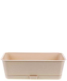 Балконный ящик Прованс, 58x17x13см, 9,5 л, пудра с подст., РФ