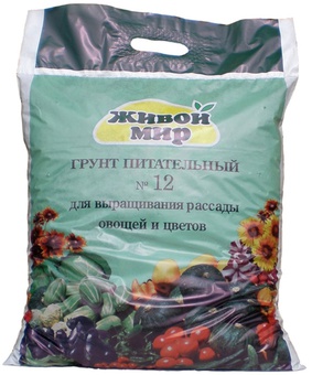 Грунт Живой мир №12 для рассады, 10 л, РБ