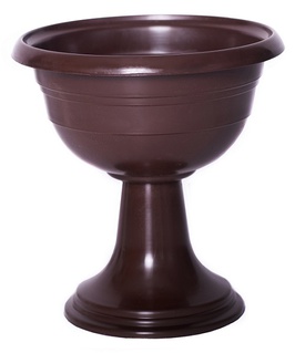 Вазон Тюльпан пласт. шоколад d=300 h=335 6 л (84001), РБ