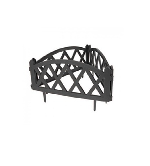 Забор декор. Модерн №4 графит (5 шт) L-3,0 м, h-35 см, РБ