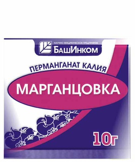 Марганцовка (перманганат калия 40%) 10 г (Башинком), РФ
