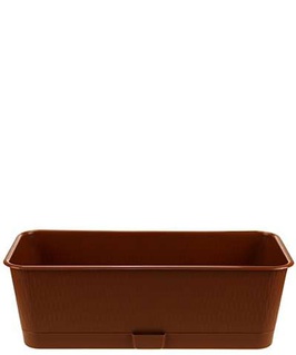 Балконный ящик Прованс, 40x17x13см, 6,0 л, терракот с подст., РФ