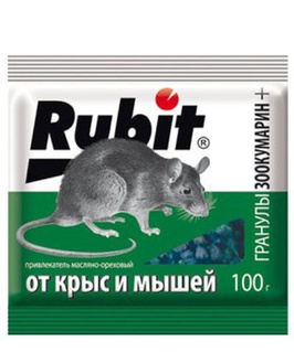 Гранулы Рубит Зоокумарин (орех) 100г, РФ