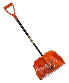 Лопата снег. пласт. с алюм. планкой "Snownord" со съемным алюм. чер. и V-ручкой (100191), РФ