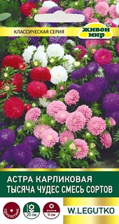 Астра Тысяча чудес карликовая смесь (W. Legutko) 0,3 г, РБ