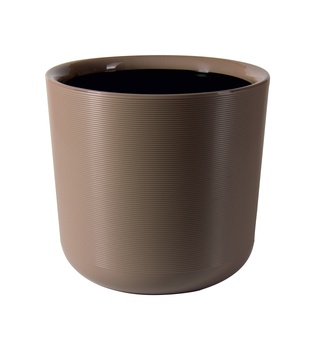 Горшок Лион 25, 9 л фраппе c черной вставкой, РФ