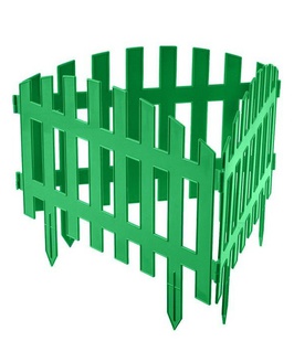 Забор декор. Ренессанс №2 зеленый (7 шт) L-3,1 м, h-35 см, РБ