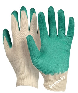 Перчатки х/б 1 латекс. покрытием. 13 кл, РФ