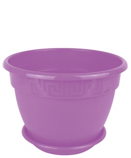 Фиалочница Антик D13, 0,75л, лаванда с поддоном цветочный горшок, РФ