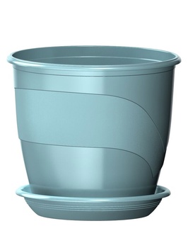 Фиалочница Венеция, D12, 0,75 л, мята, с поддоном, РФ