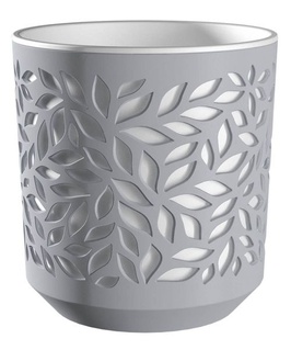 Горшок Leaves 2,5 л серый/белый, РФ