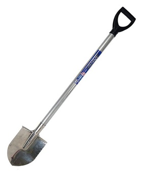 Лопата штык. Галлея (нерж.) с ал.чер и V-ручк (012508), РФ