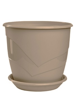 Фиалочница Венеция, D12, 0,75 л, фрапе, с поддоном, РФ