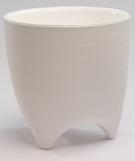 Горшок Де Коста 16, 2,25 л белый с вставкой, РФ