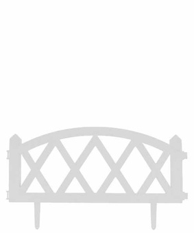 Забор декор. Модерн №4 белый 5 шт, L-3м, h-35см, Беларусь