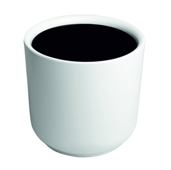 Горшок Дельта 25, 9,8 л белый с вставкой, РФ