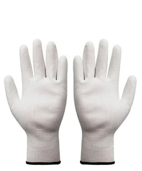 Перчатки п/э с белым ПУ покр. TR-540 р. 9, Китай