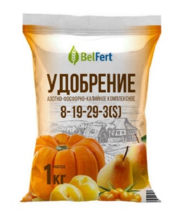 Азотно-фосфорно-калийное 8-19-29-3(S) удобрение 1 кг, РБ