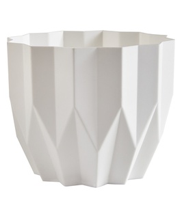 Горшок Геометрия 0,8 л белый, РФ
