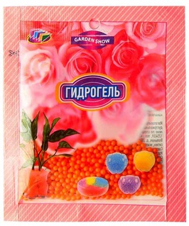 Гидрогель шарики d2,5-3мм микс из 10 цветов 10г, Китай