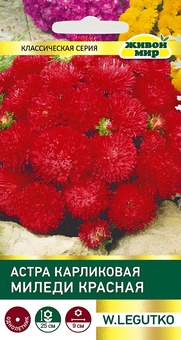 Астра Миледи красная карликовая (W. Legutko) 0,3 г, РБ