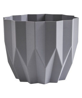 Горшок Геометрия 0,8 л серый жемчуг, РФ