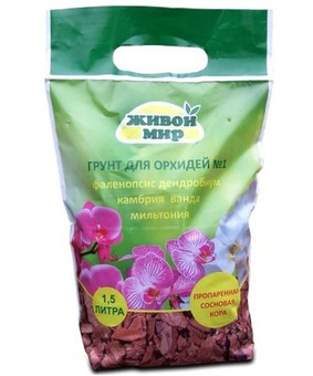 Грунт Живой мир для орхидей №1, 1,5 л, РБ