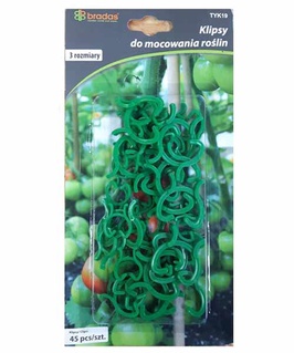 Зажимы для крепления растений 3 размера 45шт, Польша