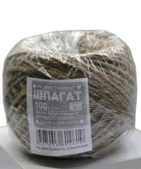 ШПАГАТ джутовый 1250Текс моток 200м, Беларусь