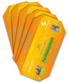 Липкая пластина д/отлова грызунов Прилипала 5 шт, РБ