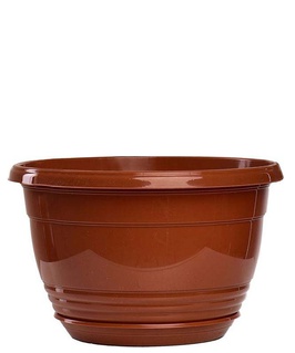 Подвесной горшок Глория, D21см, 3,3 л, терракот с поддоном, РФ