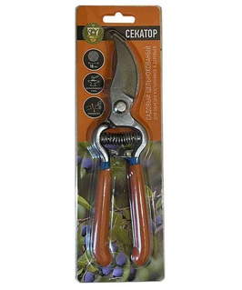 Секатор цельнокованный садовый, L21 см, РФ