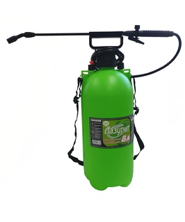 Опрыскиватель пневматический "Лазурит" 8л с ремнём (011480). РФ