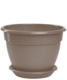 Фиалочница Антик D13, 0,75л, фрапе с поддоном цветочный горшок, РФ