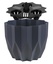 Горшок Геометрия 3 л антрацит, РФ