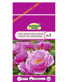 Грунт Живой мир № 3, 4 л, РБ